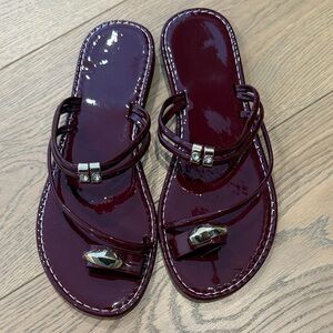 Elegant Burgundy Women's Sandals
